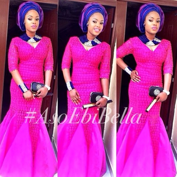 pink aso ebi