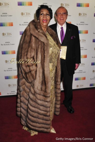 Aretha Franklin and Clive Davis