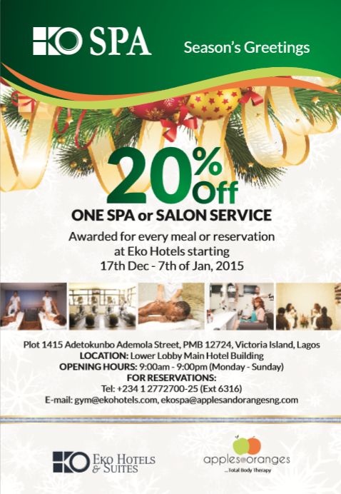 Eko Spa Discount - BellaNaija - December 2015