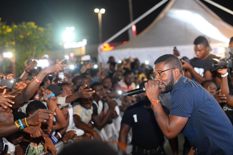 Falz the Bad guy entertaining the Base Fam