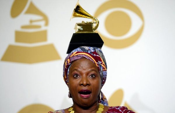 poses in the press room during The 57th Annual GRAMMY Awards at the STAPLES Center on February 8, 2015 in Los Angeles, California.