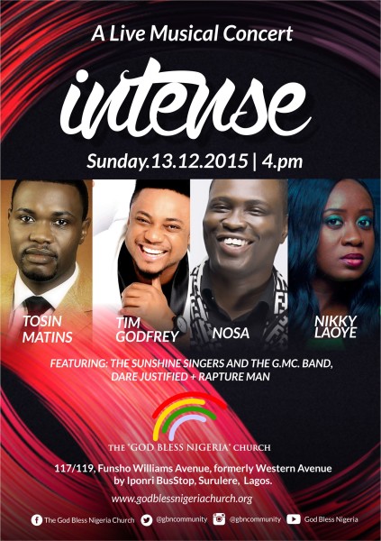 Intense - A Live Musical Concert of Deep Unadulterated Worship! Come