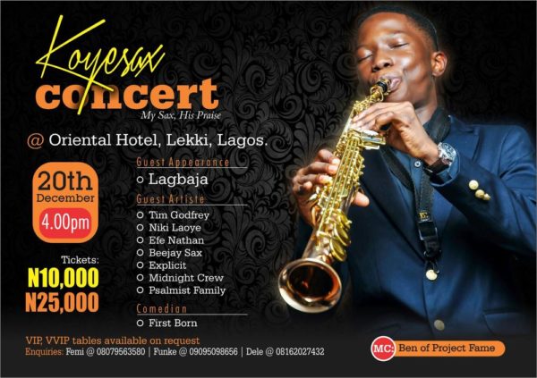 Koye Sax Concert