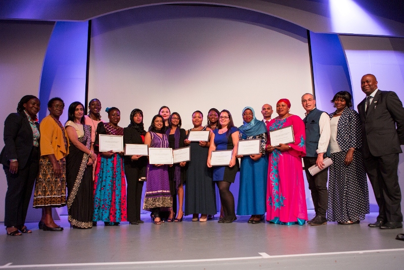 L’Oréal-UNESCO For Women In Science 2015 Fellows with Dr Peggy Oti-Boateng , Senior Programme Specialist for S&T and Coordinator ANSTI UNESCO MSRO for Southern Africa, Dr Phil Mjwara, Director General: Department of Science and Technology (Far right) Sandeep Rai – Managing Director L’Oreal South Africa (5th from right) and some of the 2015 jury members