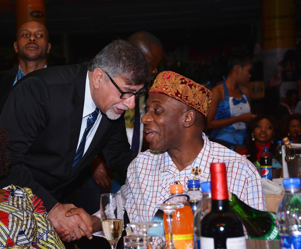 Minister of Transportation, Rotimi Amaechi with Sunil Sawhney, Managing Director, Seven-Up Bottling Co.