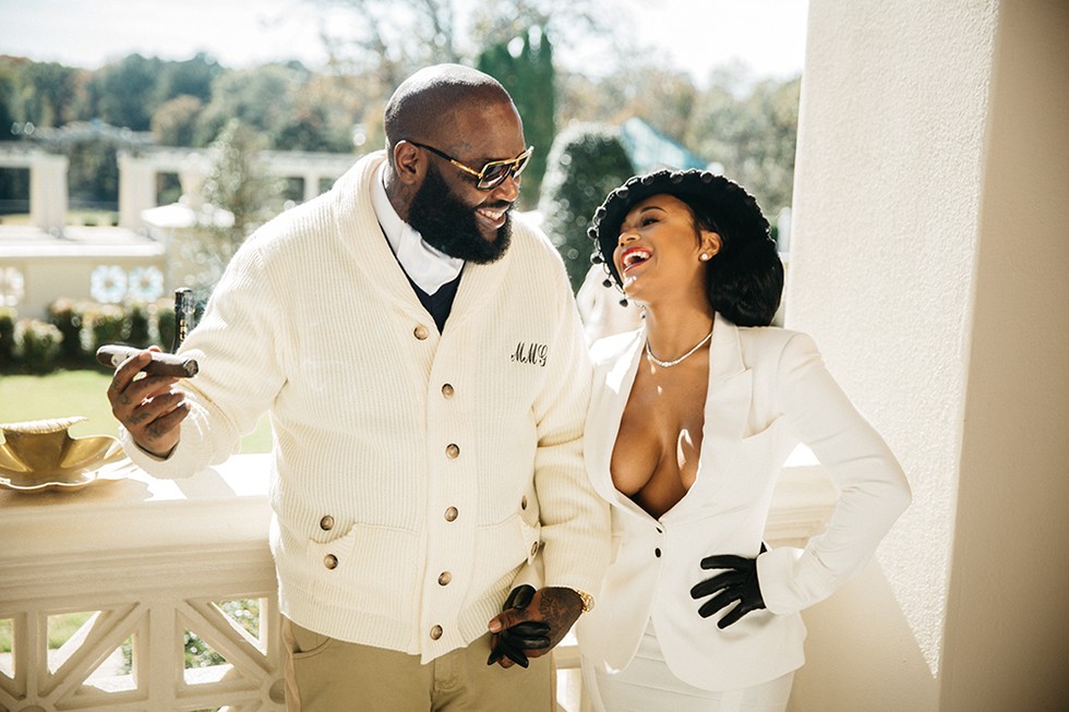 Maybach Music Group's Rick Ross is all loved up with fiance Lira M...