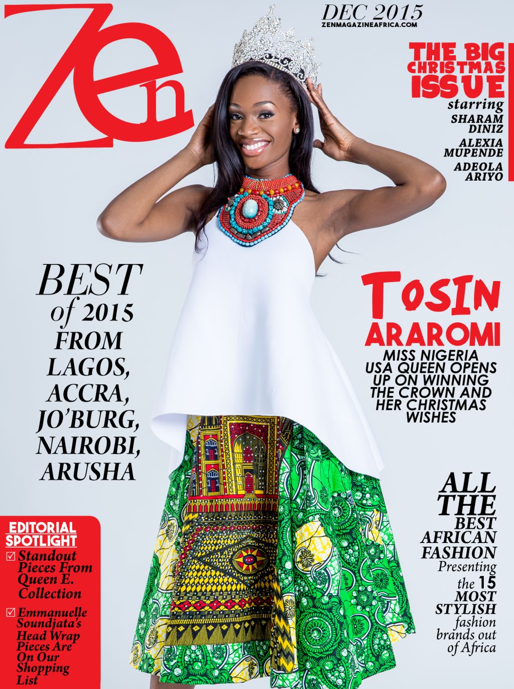 Tosin Araromi at Zen Magazine - BellaNaija - December 2015