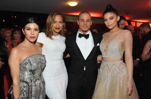 Kourtney Kardashian, Jennifer Lopez, Casper Smart and Kylie Jenner