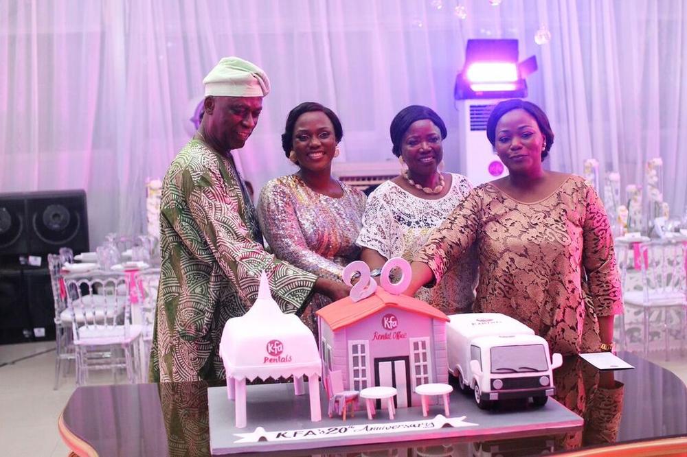 Ayo Ajayi (Chairman KFA), Kemi Adeleke, Mrs Bose Ajayi (Vice Chairman) & Femi Adekoya (Executive Director)