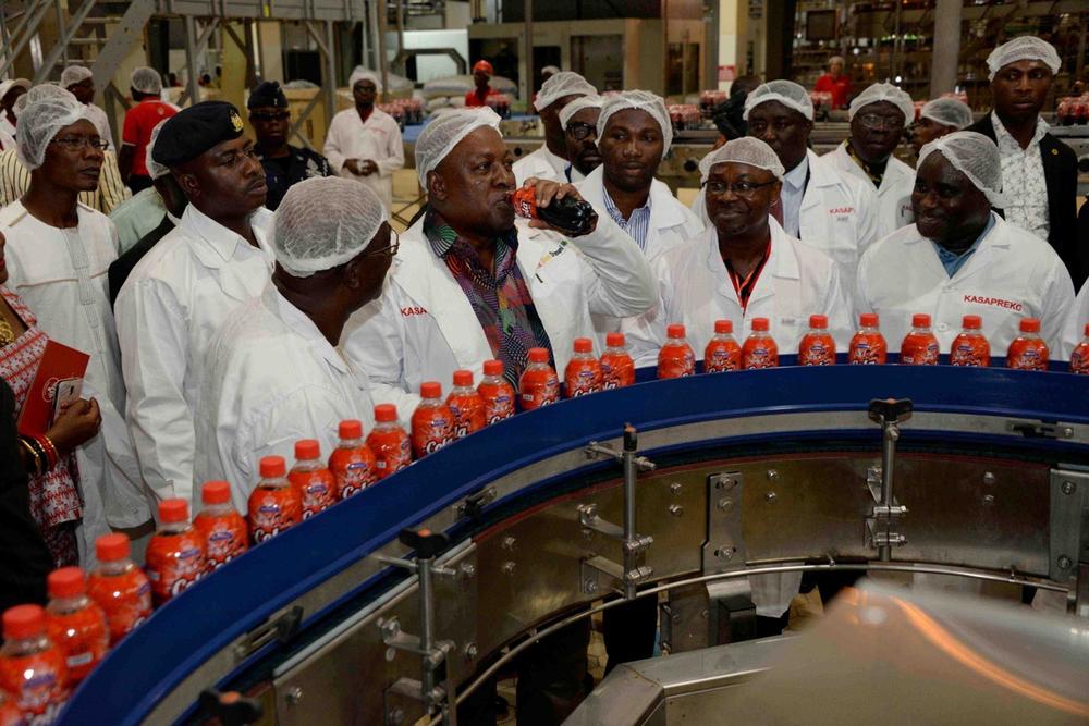Pres Mahama Attends As Kasapreko Unveils 70Million Factory Launches 