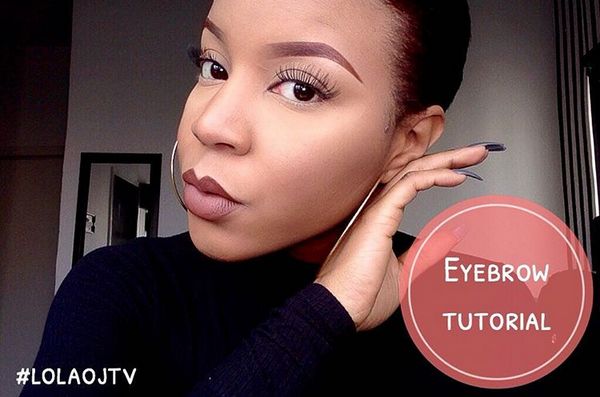 Lola OJ Eyebrow Tutorial - BellaNaija - January 2016