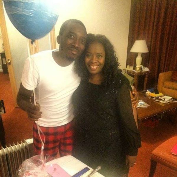 Bovi and his mum on her birthday