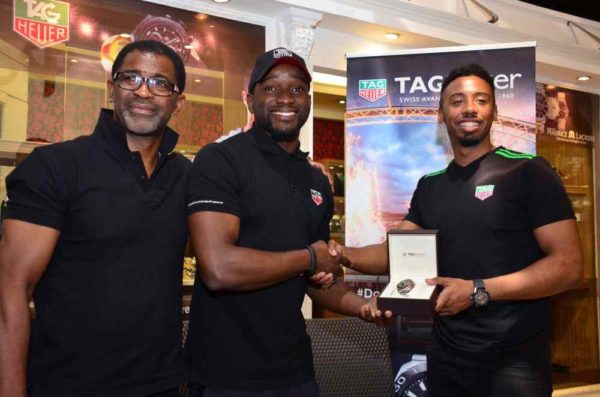 Deremi Ajidahun CEO, Zakaa, DJ Obi, Sezno Benson Tag Heuer Representative