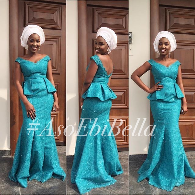 @posibaby in @elanfashion_ng dress, makeup by @victoria_dglam