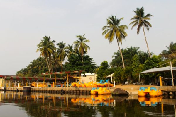 Lagoon View and Palm Trees Lagos Nigeria