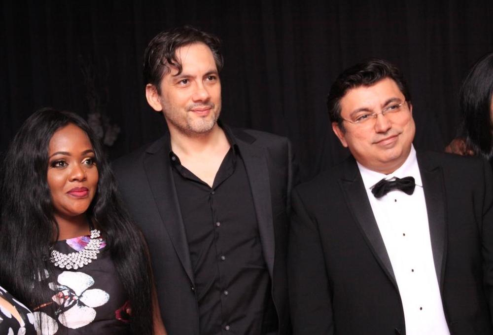 Harpic Brand Ambassador, Helen Paul; Marketing Director, RB West Africa, Oguzhan Silivrili and GM, RB West Africa, Rahul Murgai, at the RB/Save the Children Initiative charity Ball in Lagos