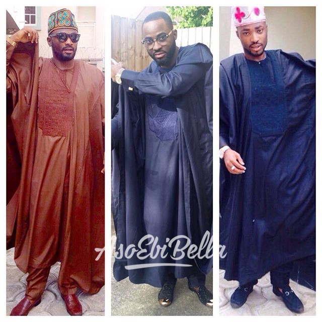 Davies brothers! #Agbada gang - @admiral_td (Tosin Davies) @ayoluvmi (Ayo Davies) @adetkb1 (Tokunbo Davies)