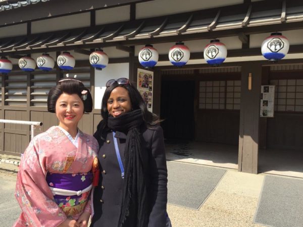 My Japanese twin - at the Japan's Universal studios - home to most Samurai movies