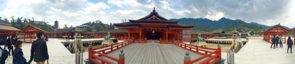 Panoramic view of Itsukushima shrine - Hiroshima