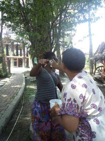 Songkran face paint