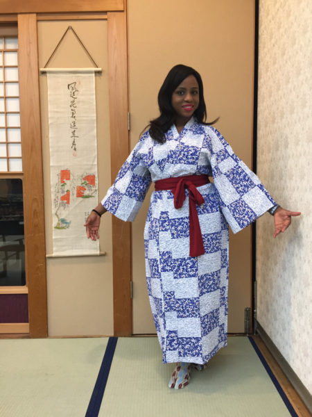 Traditional Japanese dining attire