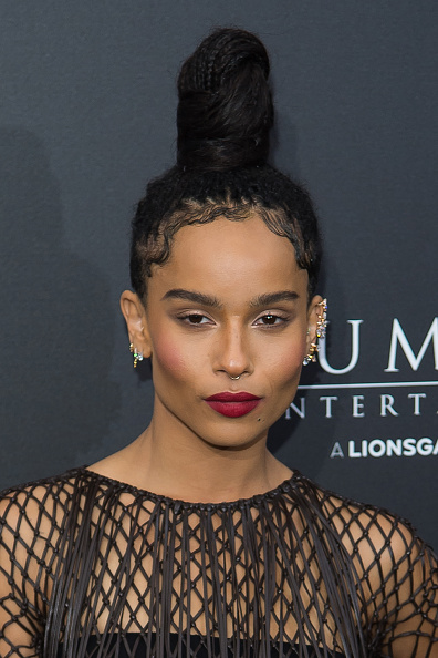 NEW YORK, NY - MARCH 14: Actress Zoe Kravitz attends the "Allegiant" New York premiere at AMC Lincoln Square Theater on March 14, 2016 in New York City. (Photo by Michael Stewart/Getty Images)