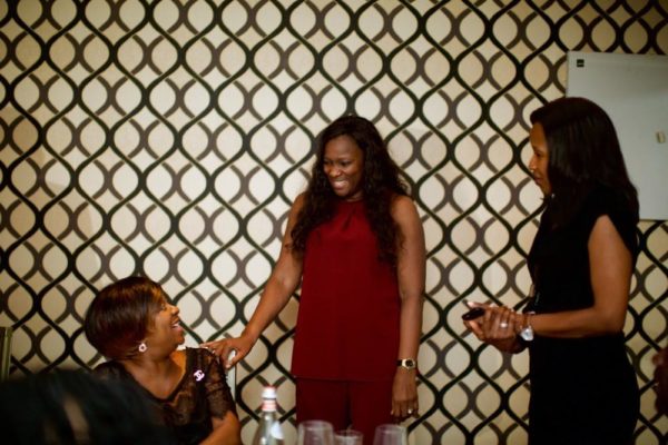 Villa Monticello co-owners Laurie Awotwi and Efua Oduntun greeting a guest