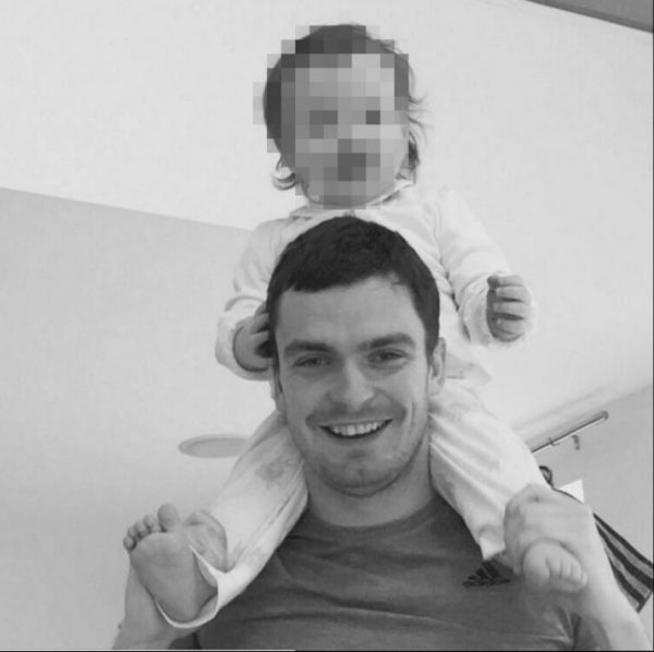 Adam Johnson and daughter