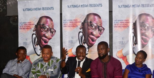 L-R. Joseph Edgar, Author & Executive Producer, Loud Whispers Olisa Adibua, Executive Producer, Loud Whispers AliBaBa, Lead Thespian, Loud Whispers William Benson, Director, Loud Whispers Mofoluwake Edgar, Producer, Loud Whispers