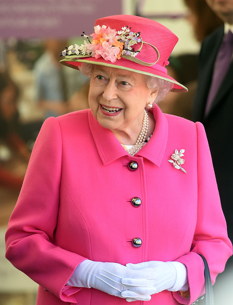 WINDSOR, ENGLAND - APRIL 20: Queen Elizabeth II arrives to open the Alexandra Gardens Bandstand as part of her 90th Birthday celebrations In Windsor on April 20, 2016 in Windsor, England. (Photo by Stuart C. Wilson/Getty Images)