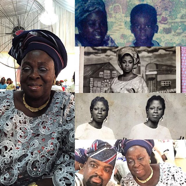 Kunle Afolayan and Mother