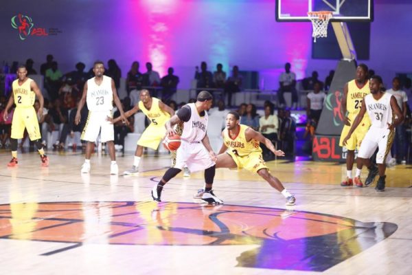 Lagos Islanders VS Abidjan Ramblers in action