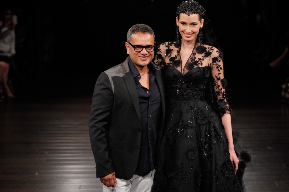 NEW YORK, NY - APRIL 16: Designer Naeem Khan walks the runway at the Naeem Khan Spring/Summer 2017 Bridal Collection on April 16, 2016 in New York City. (Photo by JP Yim/Getty Images)