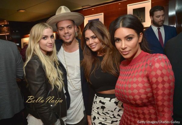 Ashlee Simpson, Evan Ross, Carla DiBello and Kim Kardashian 