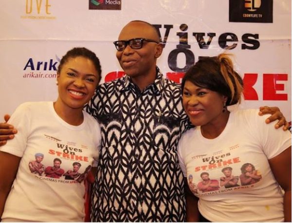 Omoni Oboli, Olusegun Mimiko and Uche Jombo