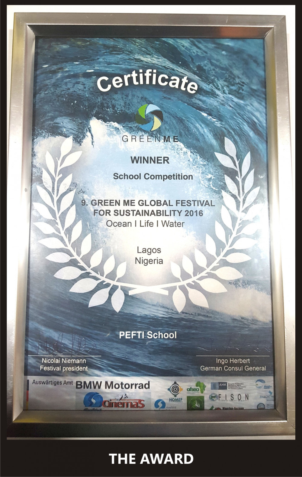 PEFTI Institute Wins ‘Green Me’ Film Award 2016 1
