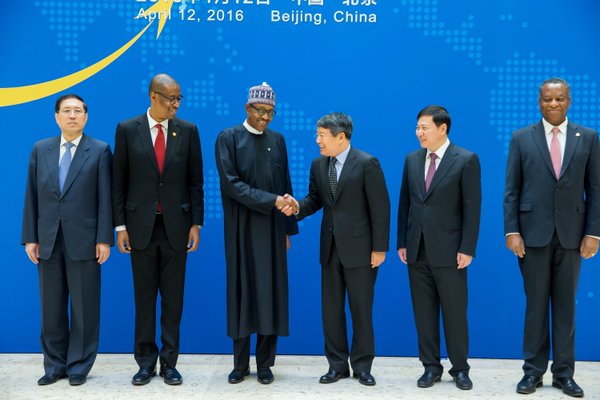 PMB and Xu Shaoshi, Chair of National Reform & Development Comm, at Opening Ceremony of China-Nigeria Business Forum