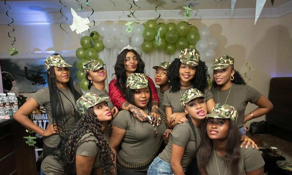 BN Bridal Shower: Sally & her Military Squad had the Best Bridal Boot ...