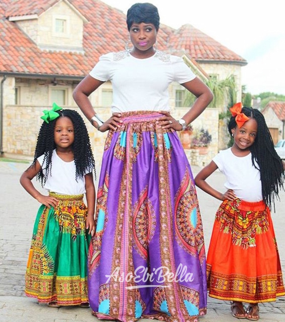 Skirts gifted by @afrikcouture