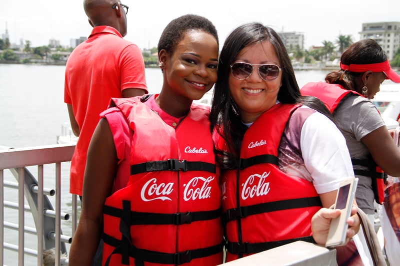 Olajumoke and Marketing Director, Coca-Cola Nigeria, Patricia Jemibewon