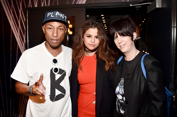 Pharrell Williams, Selena Gomez, and Diane Warren