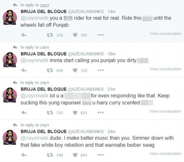 Azealia banks/Zayn tweets