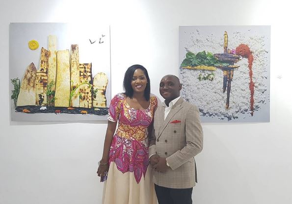 Denrele (Founder and Curator of Rele Gallery) & Gbenga Awomodu