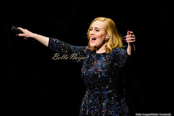 BERLIN, GERMANY - MAY 07: Singer Adele performs live on stage during a concert at Mercedes-Benz Arena on May 07, 2016 in Berlin, Germany. (Photo by Stefan Hoederath/Getty Images for September Management