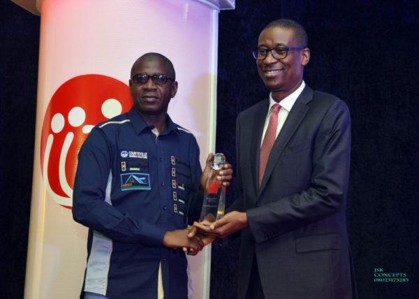 GMD Adebola Akindele Courteville Business Solutions Plc won DELIVERING EXCELLENCE IN LEADERSHIP awarded by His Excellency Honorable Minister of Industry, Trade and Investment Dr Okechukwu Enelamah 