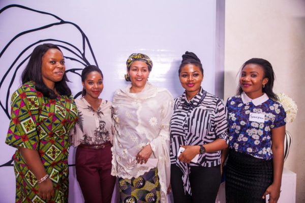 H.E. Hon. Min. Amina Mohammed (Minsiter of Environment) poses with attendees after her speech