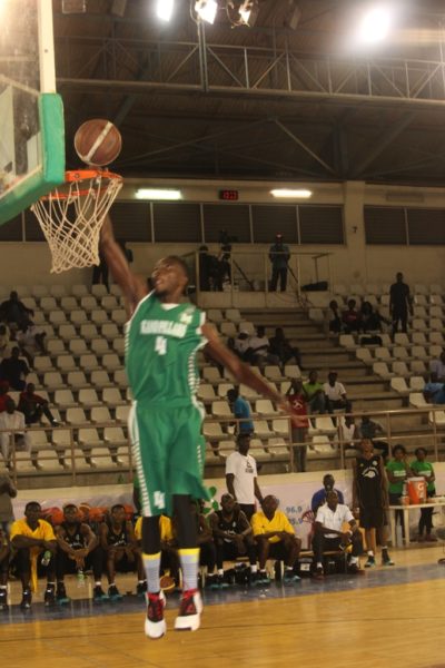 Contestants during the Slam Dunk Contest