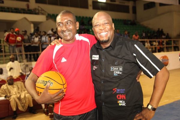 General Manager, Marketing, MultiChoice Nigeria, Martin and President, Nigeria Basketball Federation Tijjani Umar