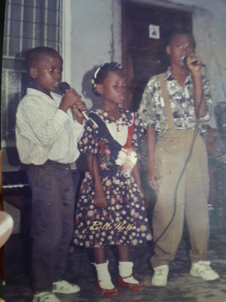 Kuyik says: This is a photo of my husband and his siblings giving a special number on my brother's 1st birthday on 30th April 1996. He is the cute dude in white.
