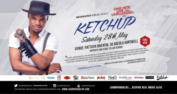 ONLU with KETCHUP Saturday 28th May 2016